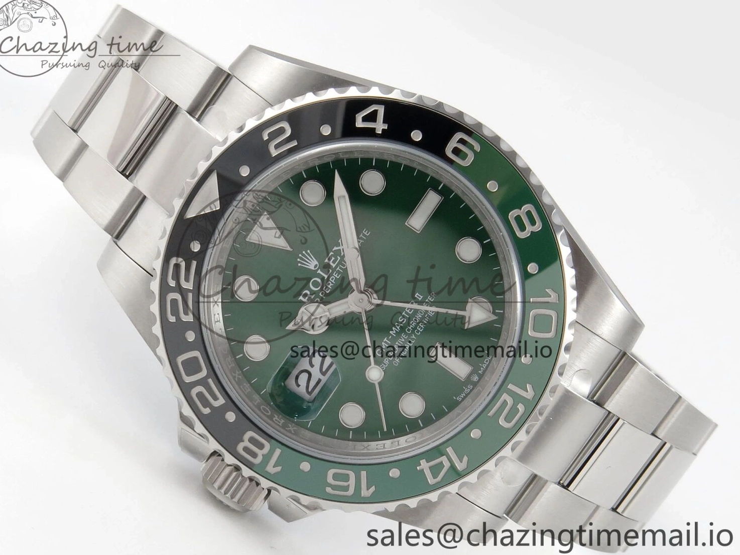 ARF CHS SS GMT-Master Edition VTNR 126729 SH3285 Bracelet Dial Green 1:1 On II Best 1223